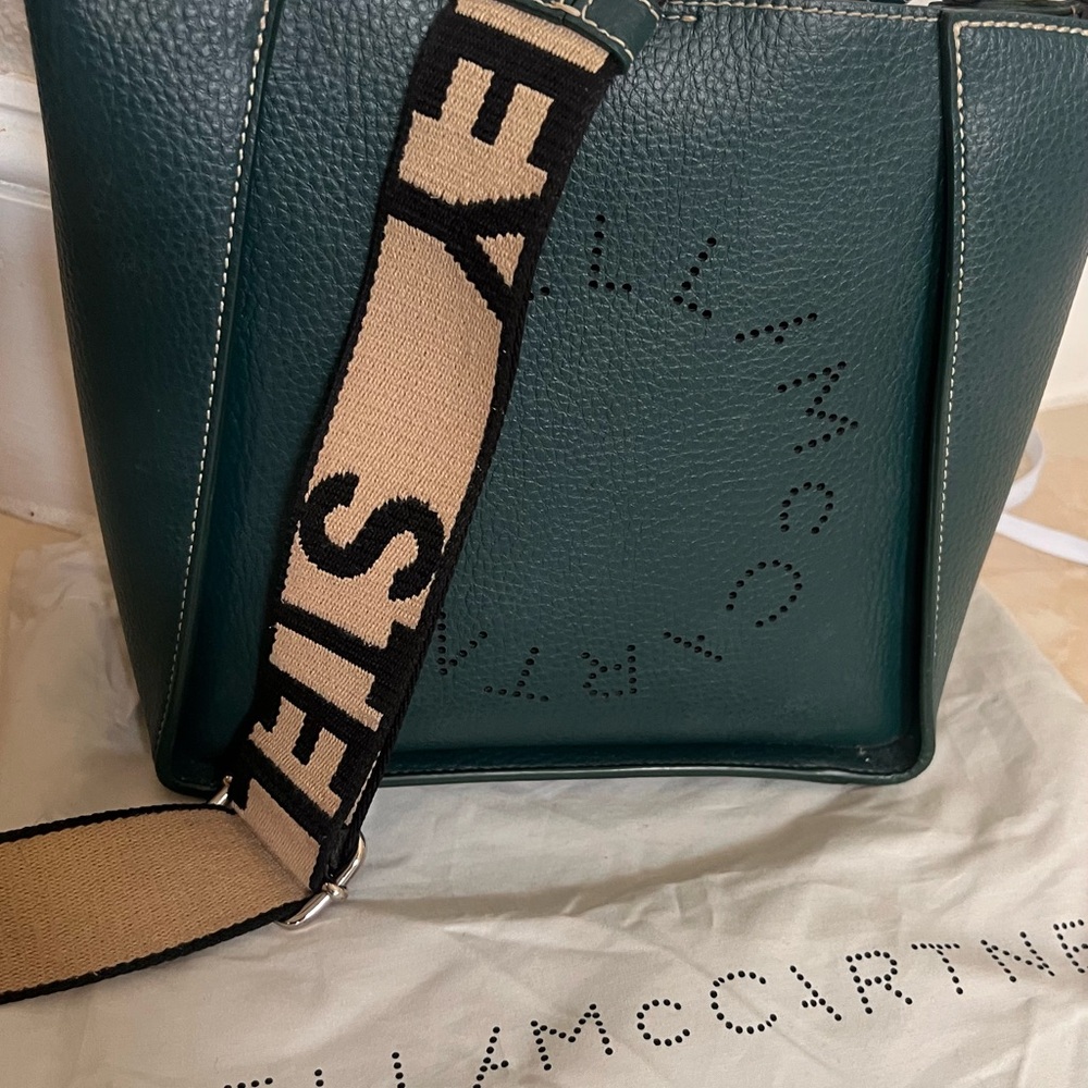 Stella McCartney Green Messenger Bag